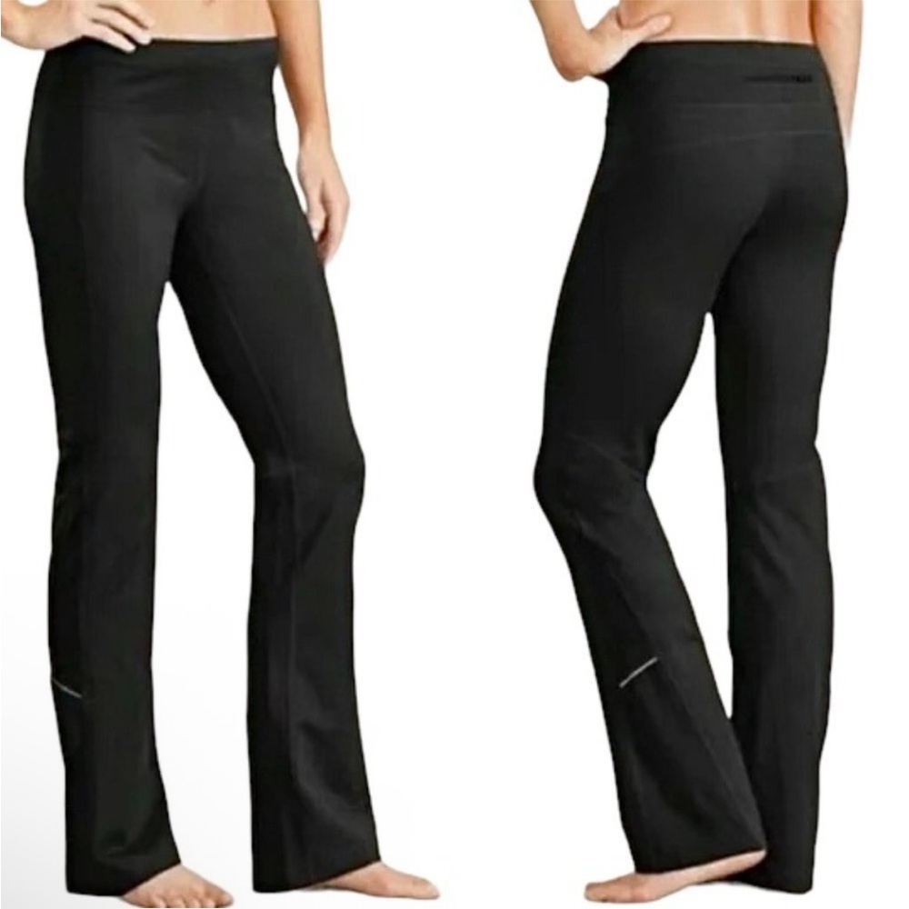 Athleta Runabout Yoga Athletic Stretch Pants Black Tag S/Med Tall Inseam 31”